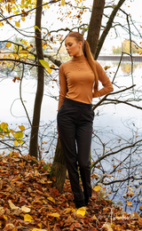 LA SUITs caramel rullekrave