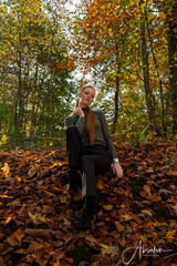 LA SUITs grønne rullekravebluse