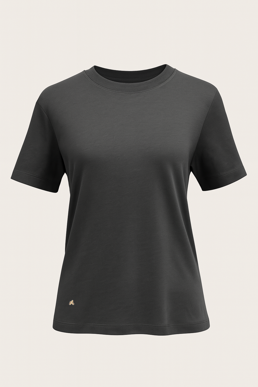 Kortærmet sort tshirt kvinder