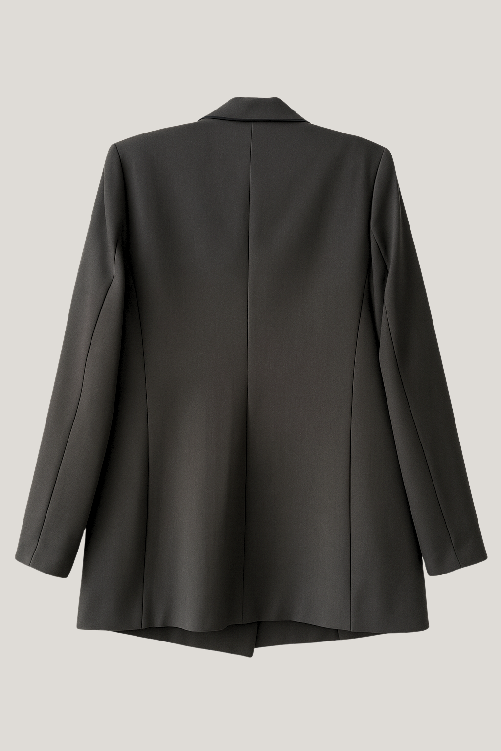 Sort dobbeltradet blazer