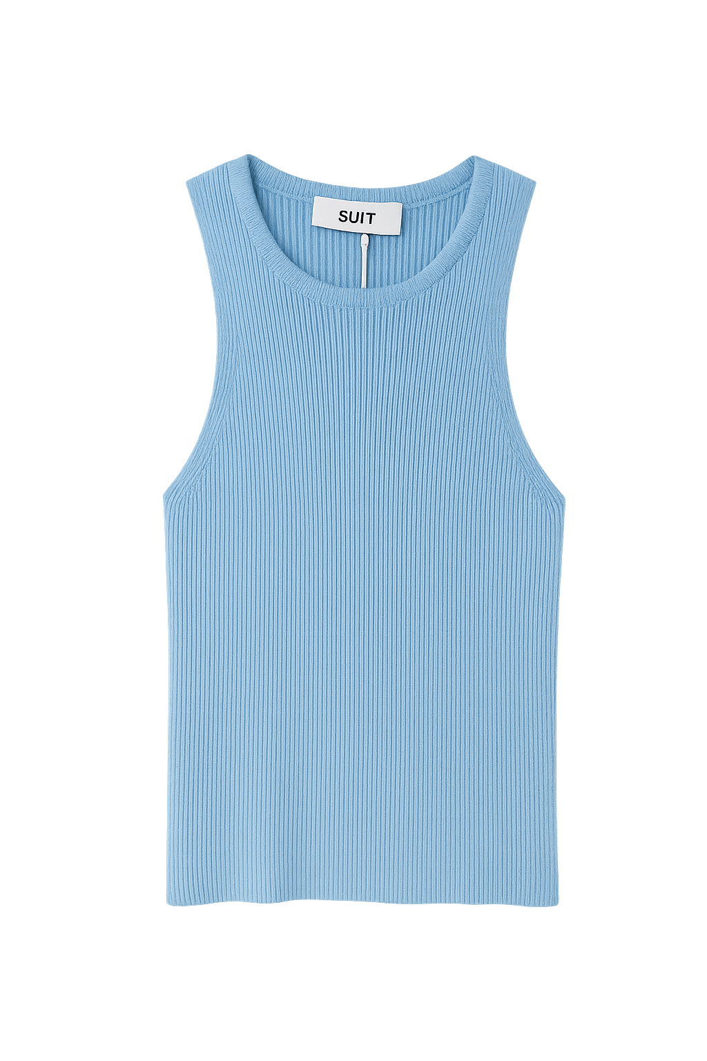 French Blue Rib Top – Elegant OneSize top | LA SUIT