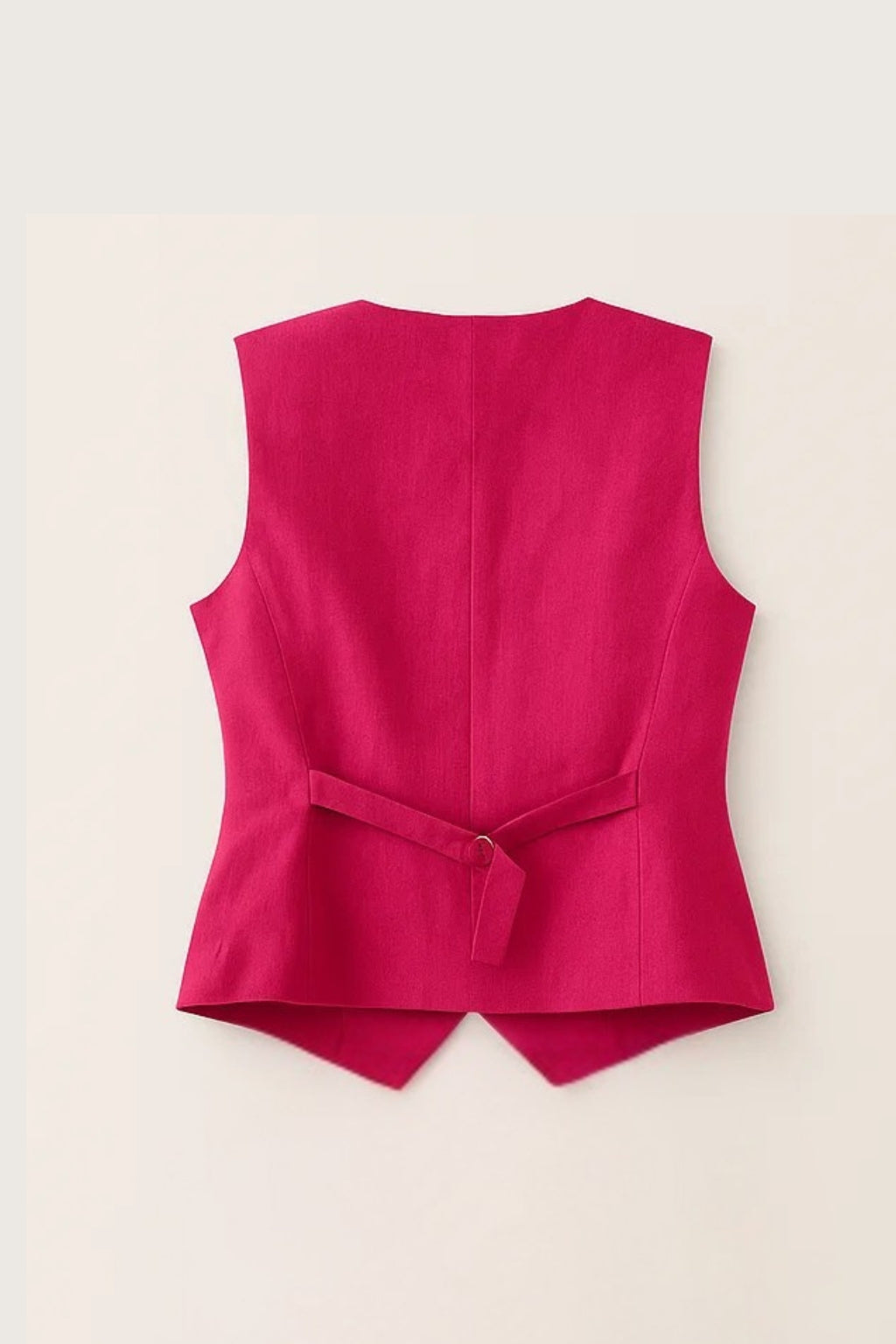 Vest pink til kvinder i hør