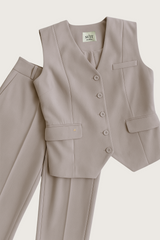 LA SUITs vestsæt i dusty violet til kvinder