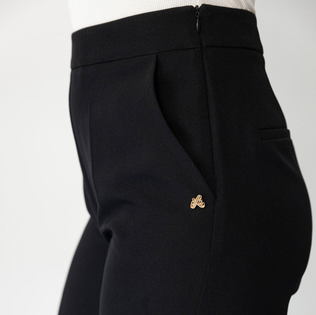 LA SUITs sorte vide bukser til kvinder