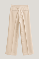 Wide bukser i beige kvinder