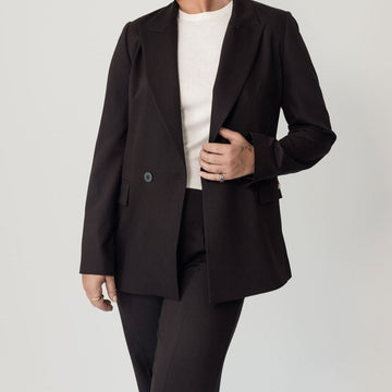 LA SUITs espresso brune blazer til kvinder