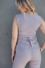 LA SUITs vestsæt i dusty violet