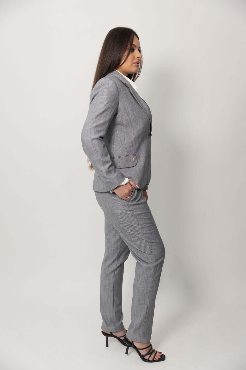 LA SUITs grå jakkesæt til kvinder