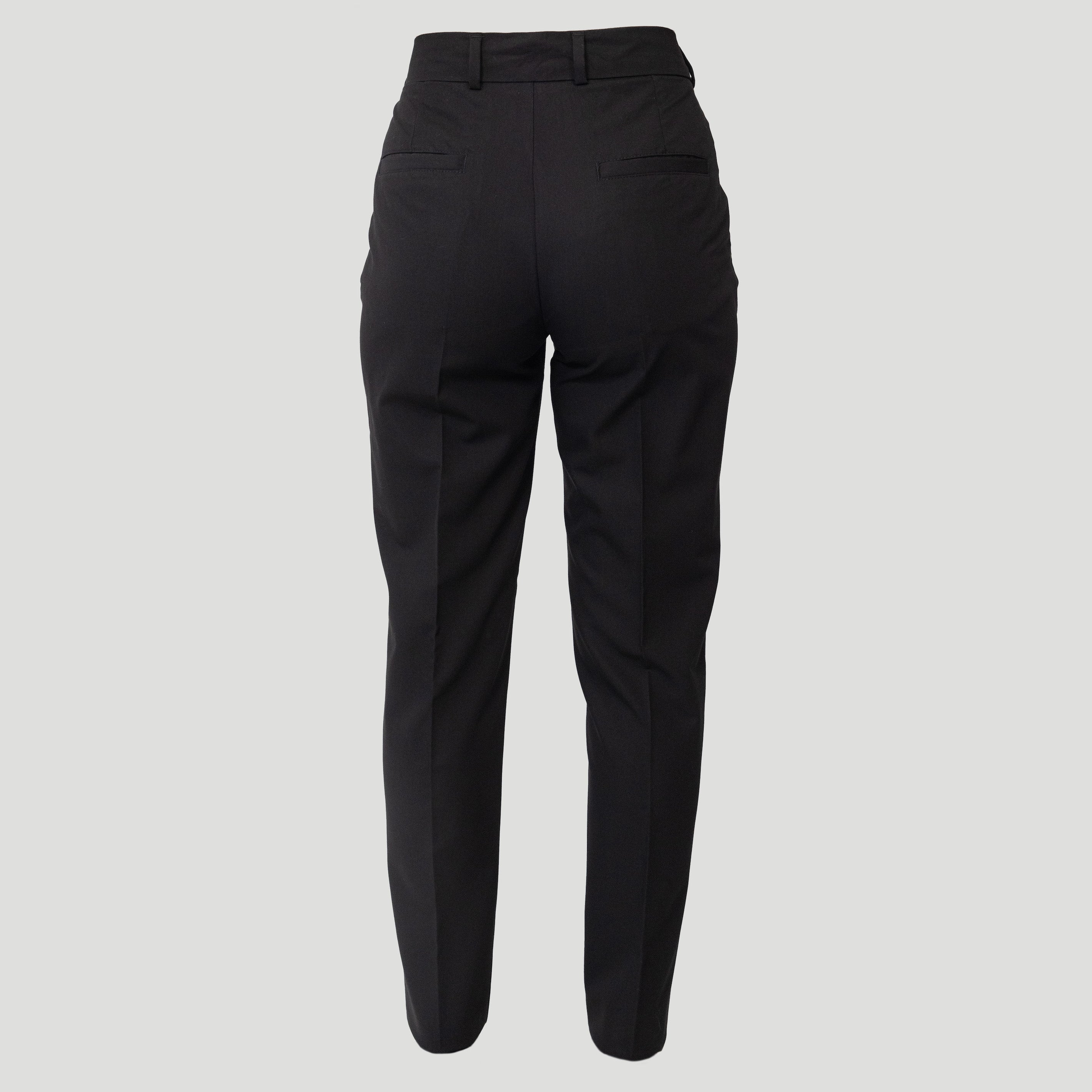 LA SUIT. Sorte habitbukser med detaljer og to lommer bagpå., pæn sort bukser, black pants