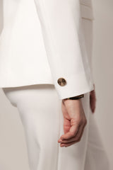 blazer til bryllup med guld knapper