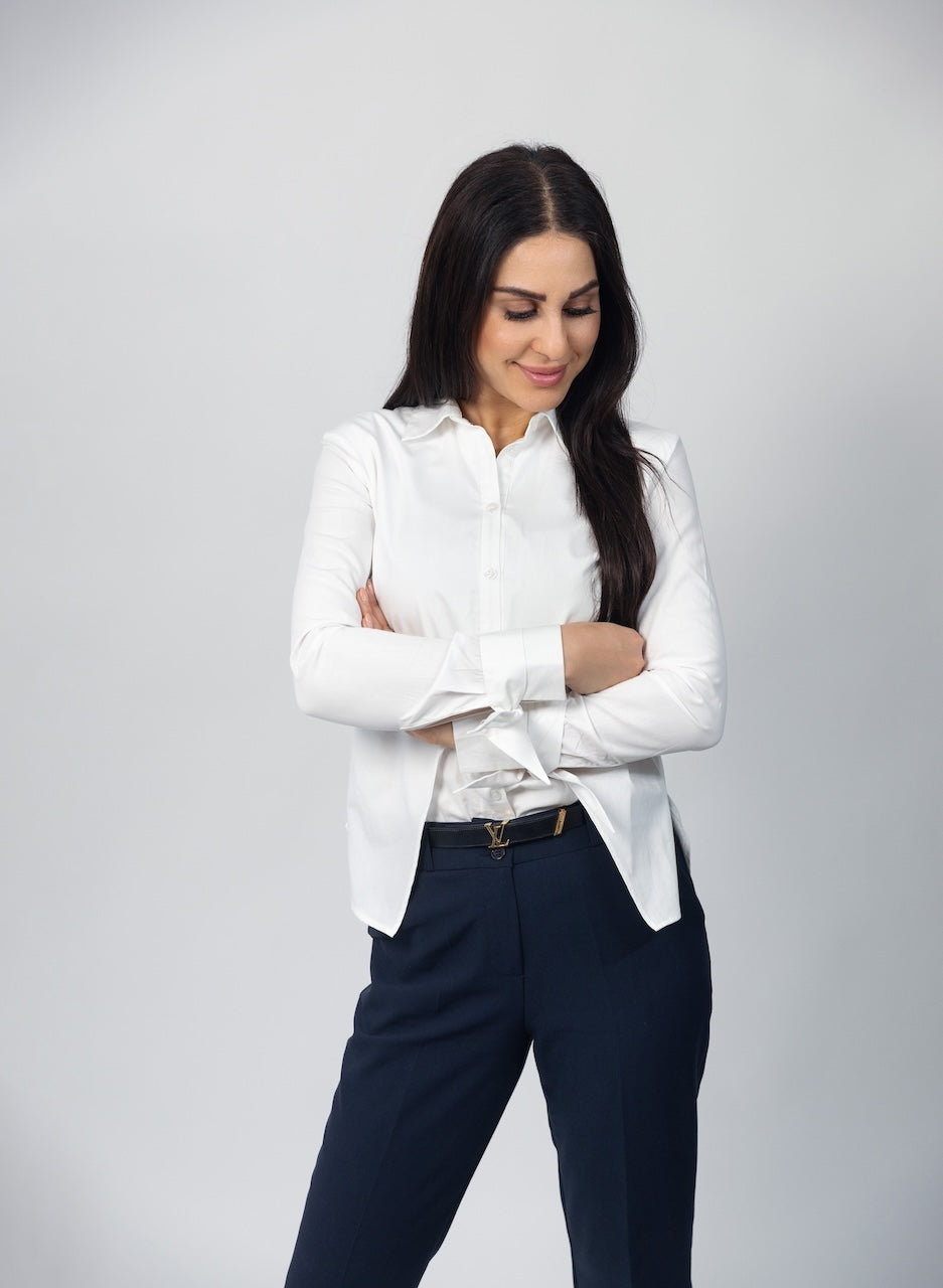 LA SUITs marineblå jakkesæt til kvinder