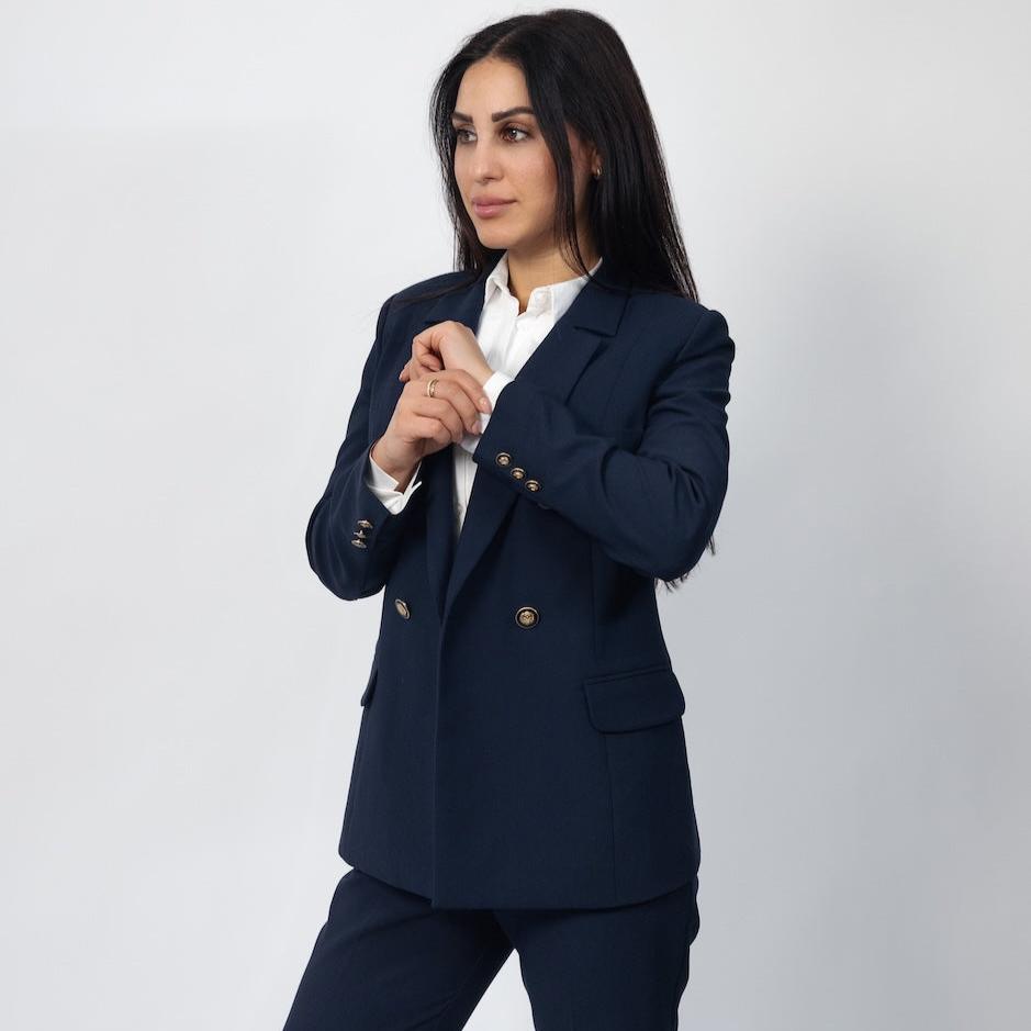 LA SUITs marineblå jakkesæt til kvinder