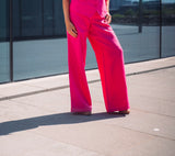 LA SUITs pink habitbukser i hør til kvinder