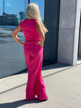 LA SUITs pinke vestsæt i hør til kvinder