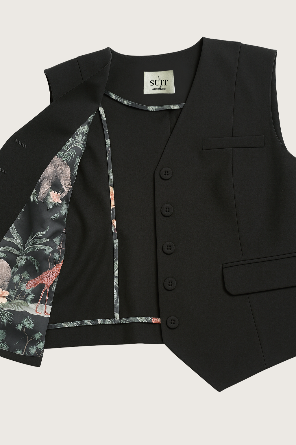 LA SUIT vest i sort