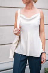 smukt top, dame top, hvid dame top, dame top hvid