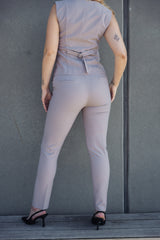 LA SUITs vestsæt i dusty violet